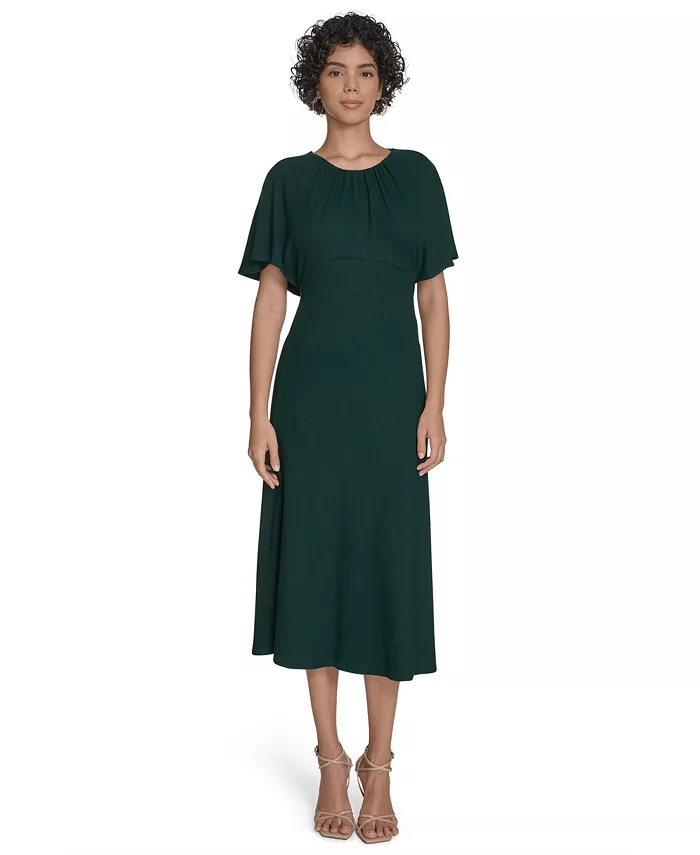 Женское платье миди с рукавами-крылышками Calvin Klein, зеленый
Женское платье миди с рукавами-крылышками Calvin Klein, зеленый