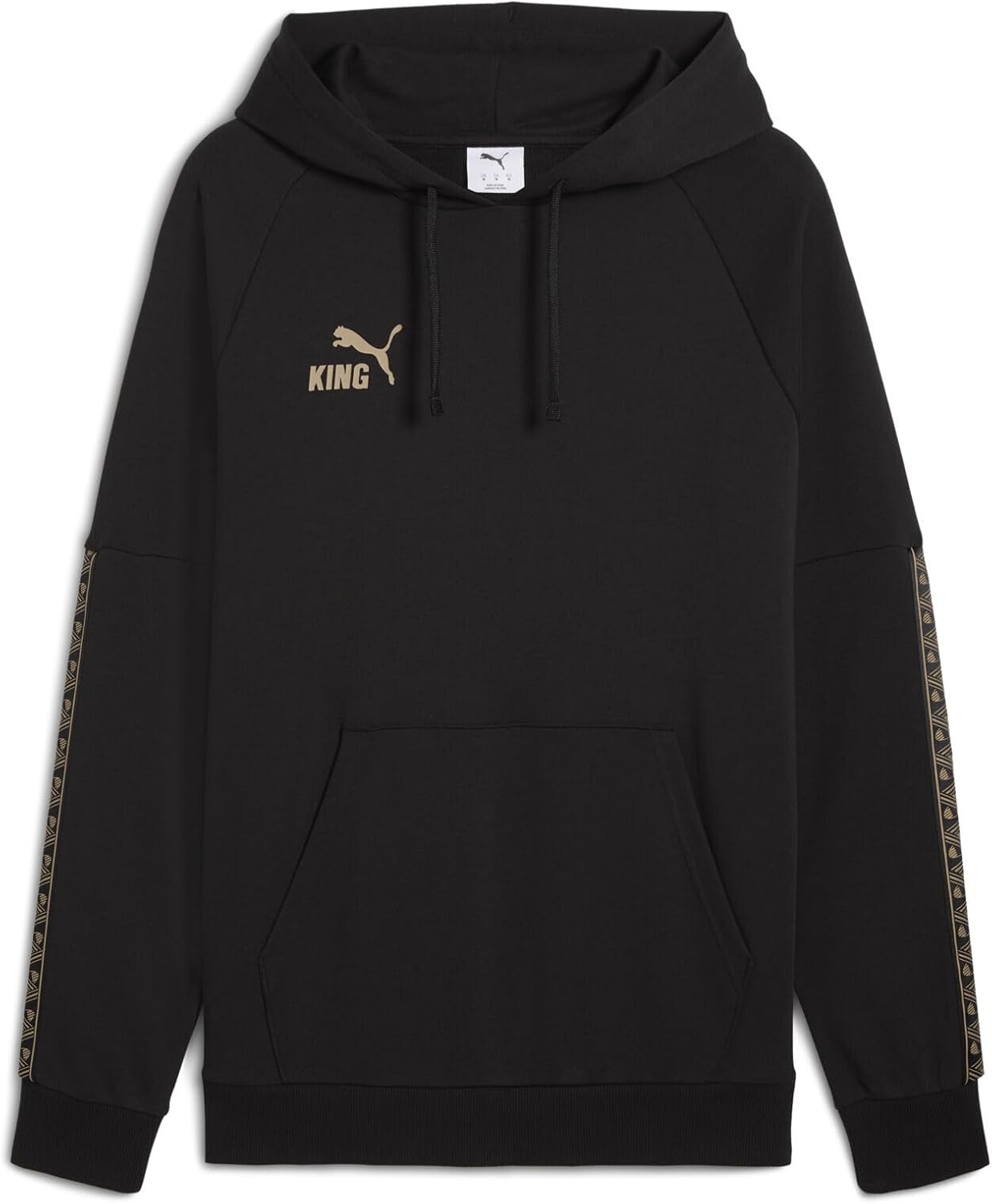 Мужская футбольная толстовка PUMA King Hoodie 660288, черный/золотой
Мужская футбольная толстовка PUMA King Hoodie 660288, черный/золотой