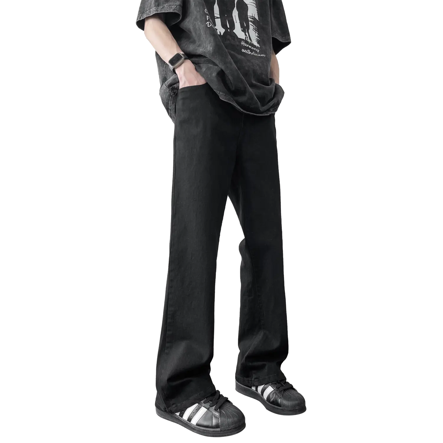 Джинсы унисекс ALORGEEK, Черный
Джинсы унисекс ALORGEEK, Черный