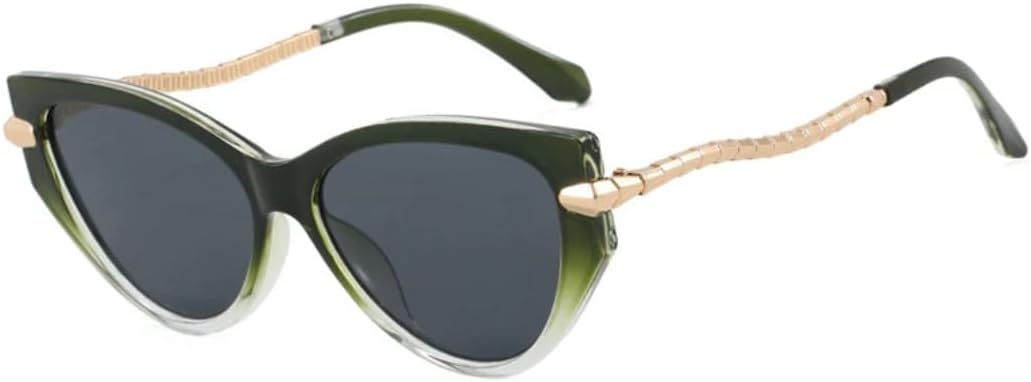 Солнцезащитные очки «кошачий глаз» с металлической цепочкой на дужке, модные мужские солнцезащитные очки для летних путешествий, очки для вождения с защитой от УФ-излучения UV400 VVTWSSW, Gradient Green Gray
Солнцезащитные очки «кошачий глаз» с металлической цепочкой на дужке, модные мужские солнцезащитные очки для летних путешествий, очки для вождения с защитой от УФ-излучения UV400 VVTWSSW, Gradient Green Gray