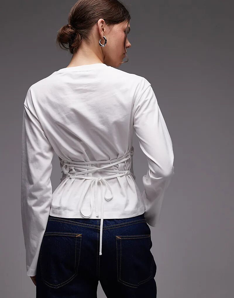 Лонгслив-корсет с длинными рукавами и шнуровкой сзади от ASOS DESIGN белого цвета
Лонгслив-корсет с длинными рукавами и шнуровкой сзади от ASOS DESIGN белого цвета