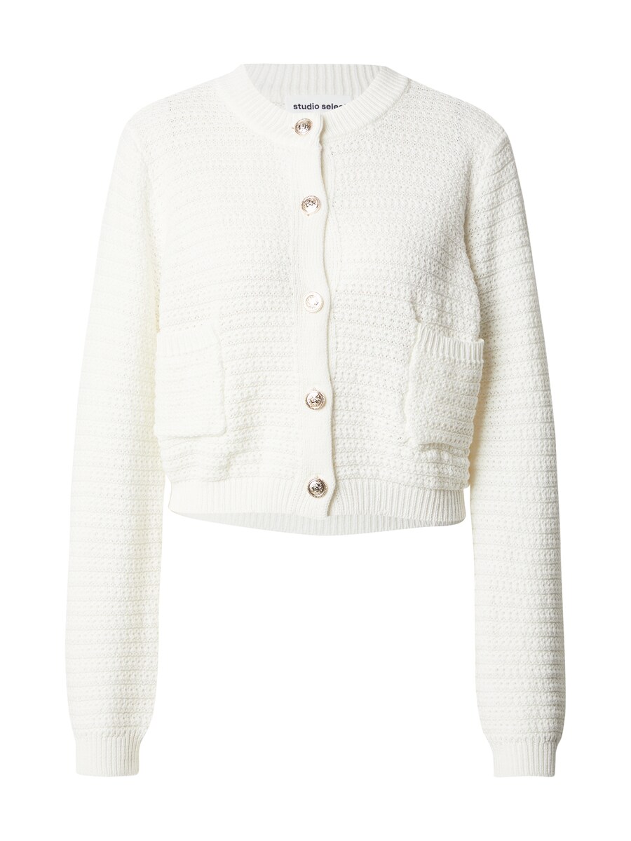 Вязаный кардиган studioselect Finja, белый
Вязаный кардиган studioselect Finja, белый