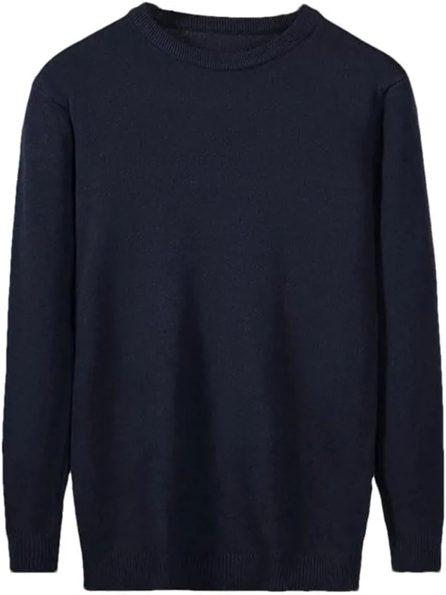 Мужской свитер с узором аргайл и круглым вырезом
Мужской свитер с узором аргайл и круглым вырезом