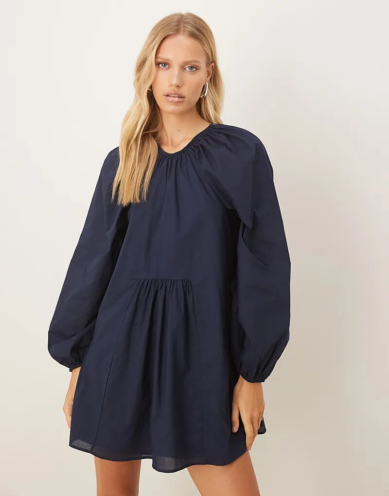Мини-платье ASOS DESIGN с объемным лифом и завязками на спине, темно-синего цвета
Мини-платье ASOS DESIGN с объемным лифом и завязками на спине, темно-синего цвета