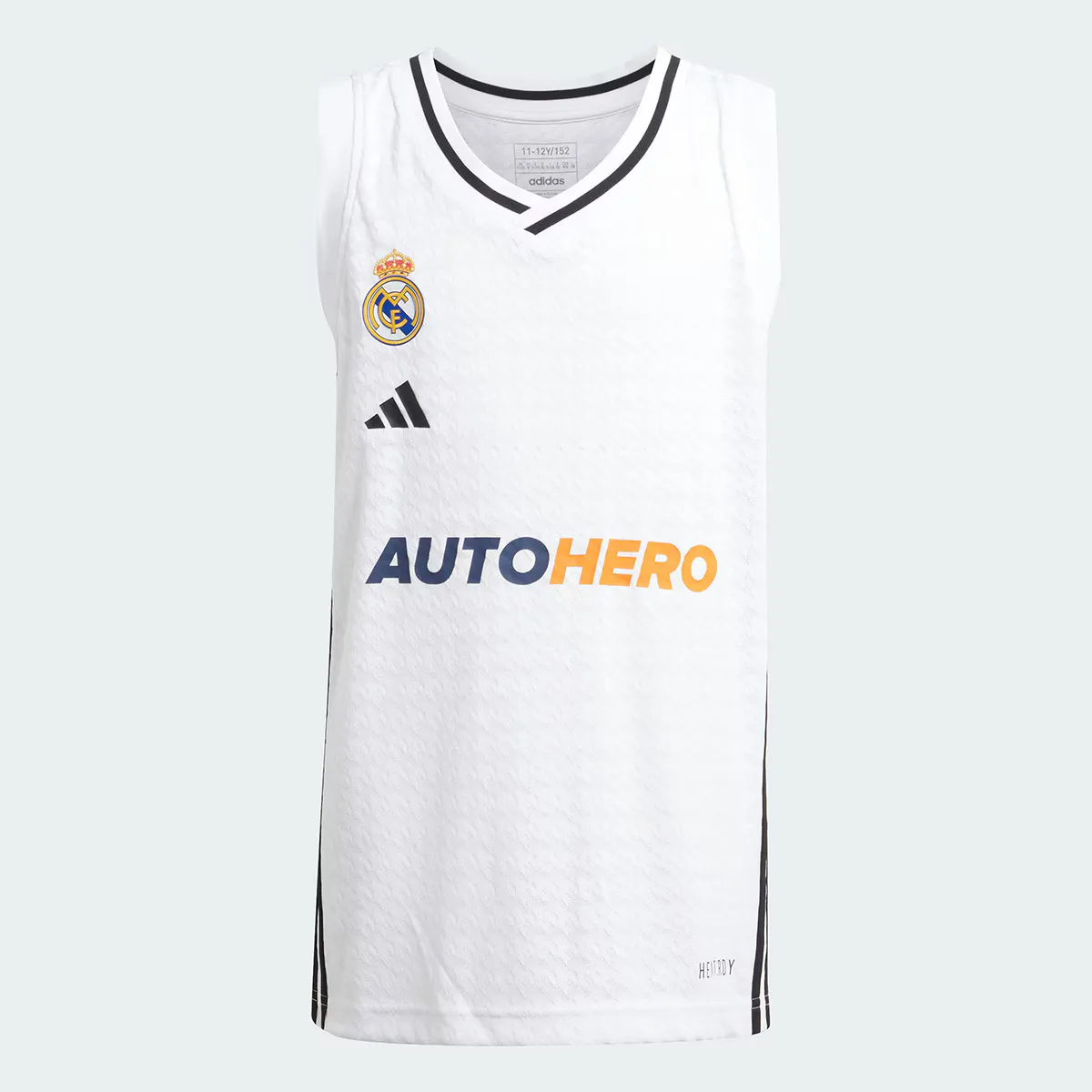 Детская домашняя майка баскетбольной команды Real Madrid 2024-2025 от Adidas, белый
Детская домашняя майка баскетбольной команды Real Madrid 2024-2025 от Adidas, белый