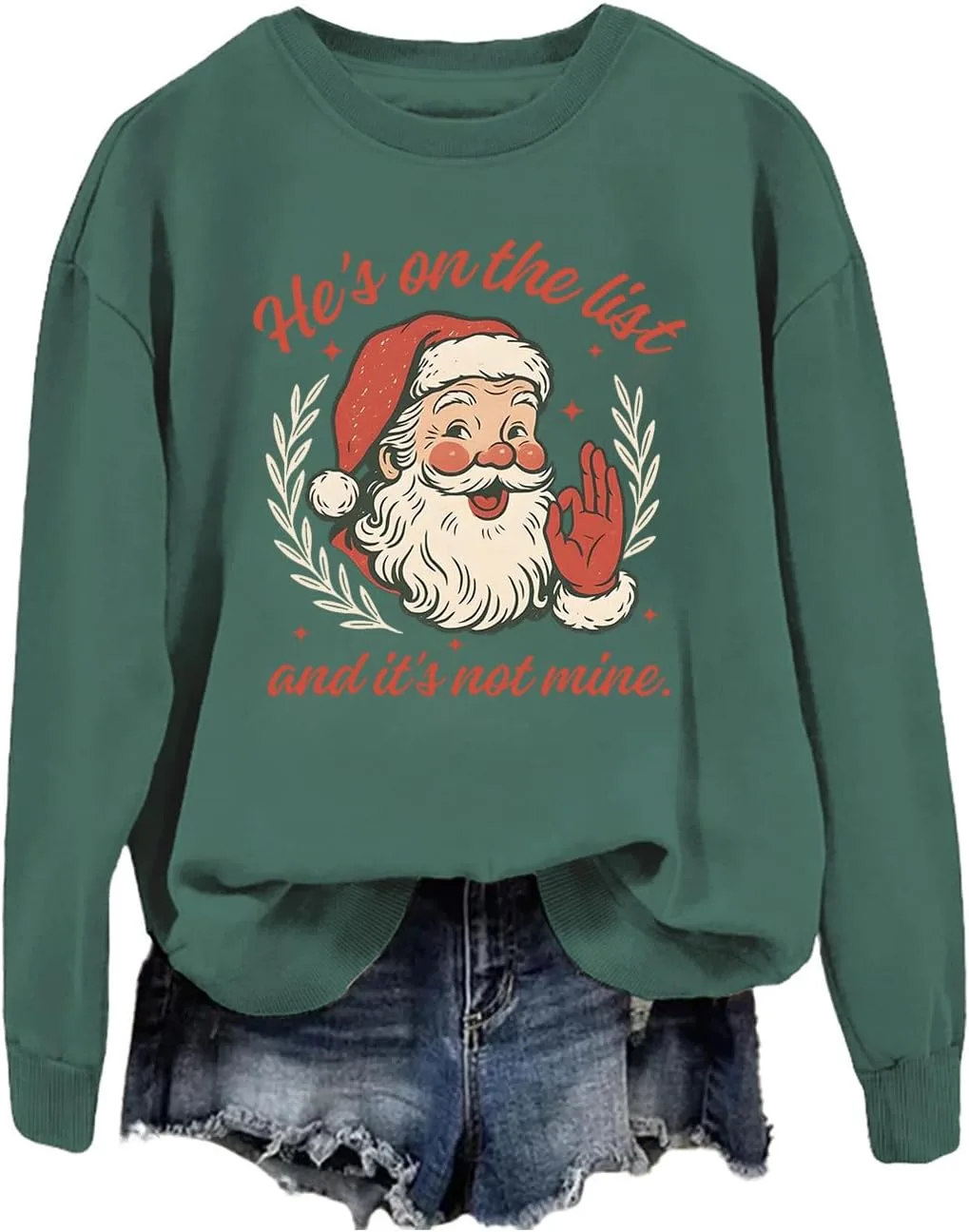 Свитшот He's On The List And It's Not Mine с принтом Санта
Свитшот He's On The List And It's Not Mine с принтом Санта