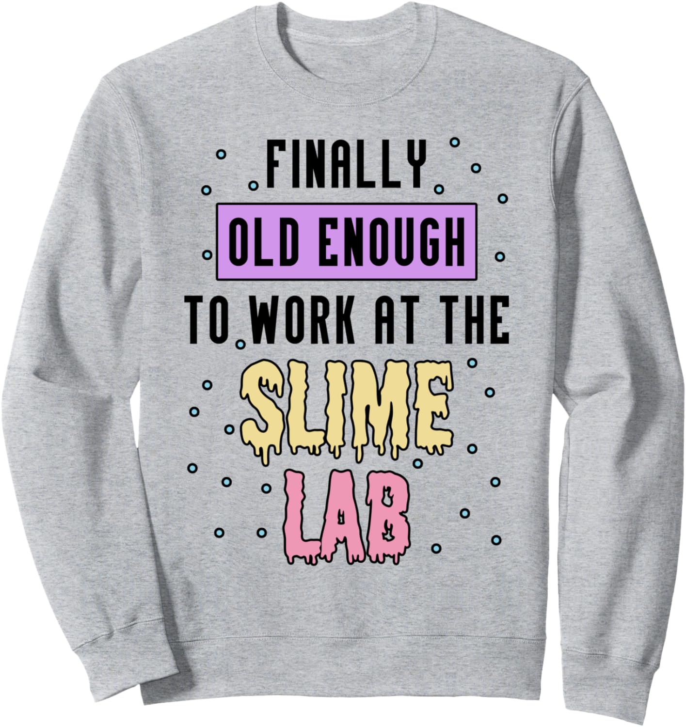 Наконец-то достаточно взрослый, чтобы работать в лаборатории слаймов! Толстовка для вечеринки со слаймами Clear Slime Birthday Party Supplies & Slime Favors, серый
Наконец-то достаточно взрослый, чтобы работать в лаборатории слаймов! Толстовка для вечеринки со слаймами Clear Slime Birthday Party Supplies & Slime Favors, серый