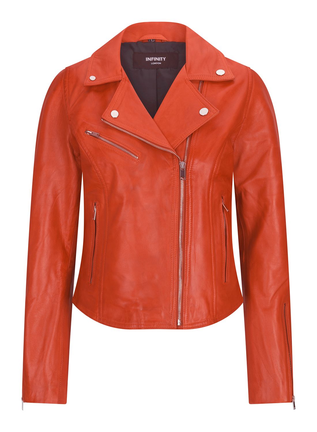 Кожаная байкерская куртка TruClothing, оранжевый
Кожаная байкерская куртка TruClothing, оранжевый