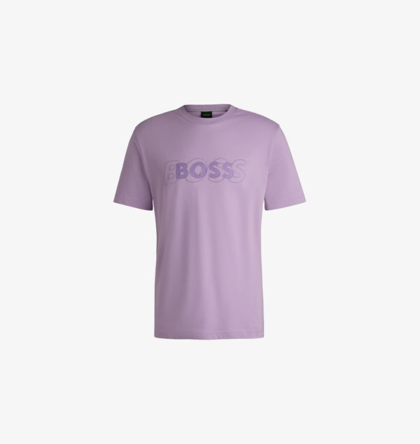 Футболка прямого кроя из хлопкового джерси с прорезиненным логотипом Boss, мультиколор
Футболка прямого кроя из хлопкового джерси с прорезиненным логотипом Boss, мультиколор