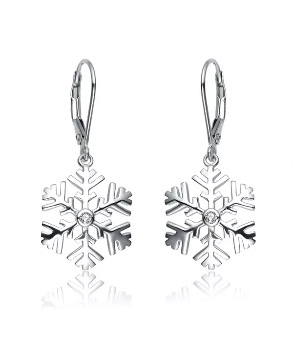 Серьги-Подвески в форме снежинки из стерлингового серебра с кубическим цирконием Genevive, silver
Серьги-Подвески в форме снежинки из стерлингового серебра с кубическим цирконием Genevive, silver