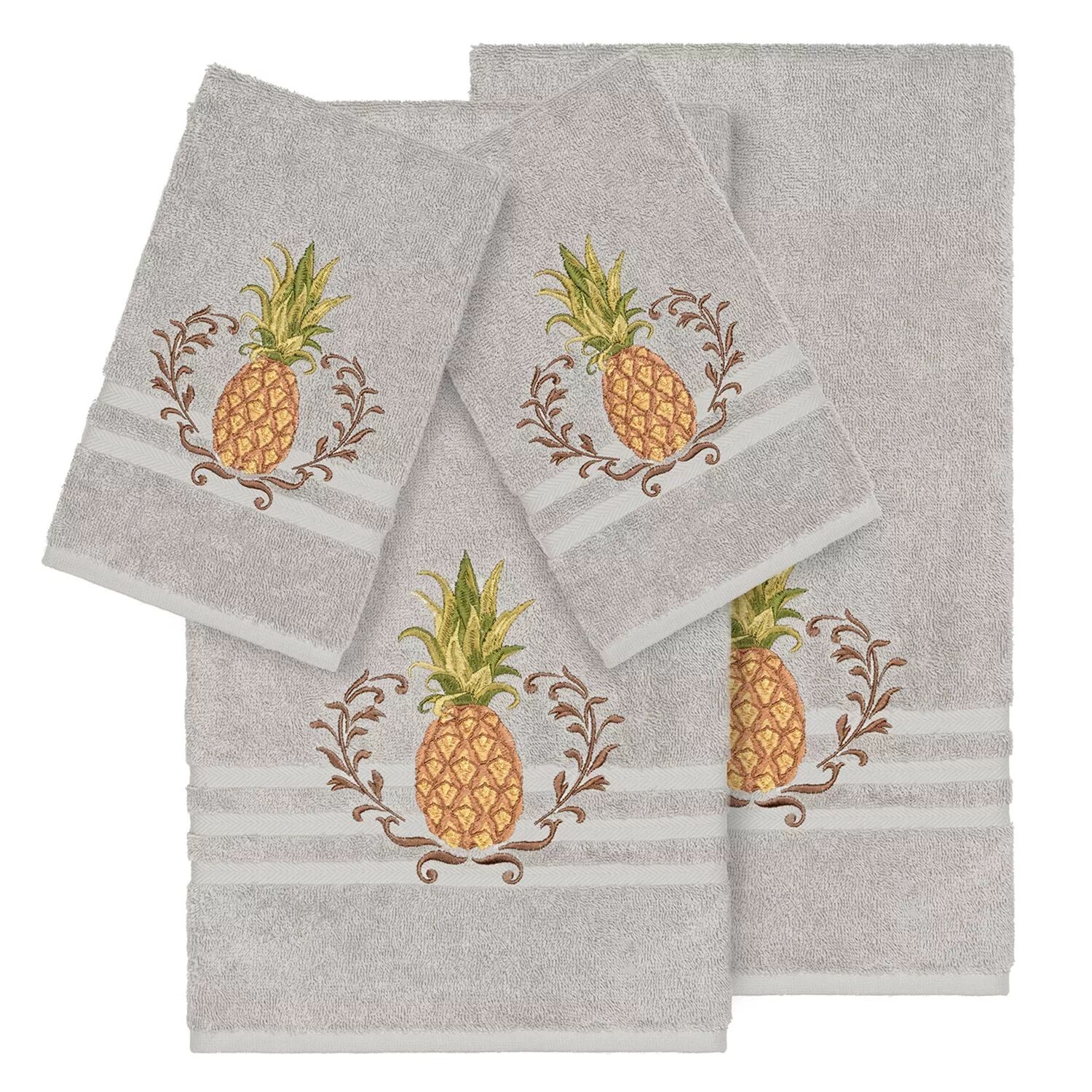 Linum Home Textiles Набор полотенец из турецкого хлопка с украшением из 4 предметов, светло-серый
Linum Home Textiles Набор полотенец из турецкого хлопка с украшением из 4 предметов, светло-серый