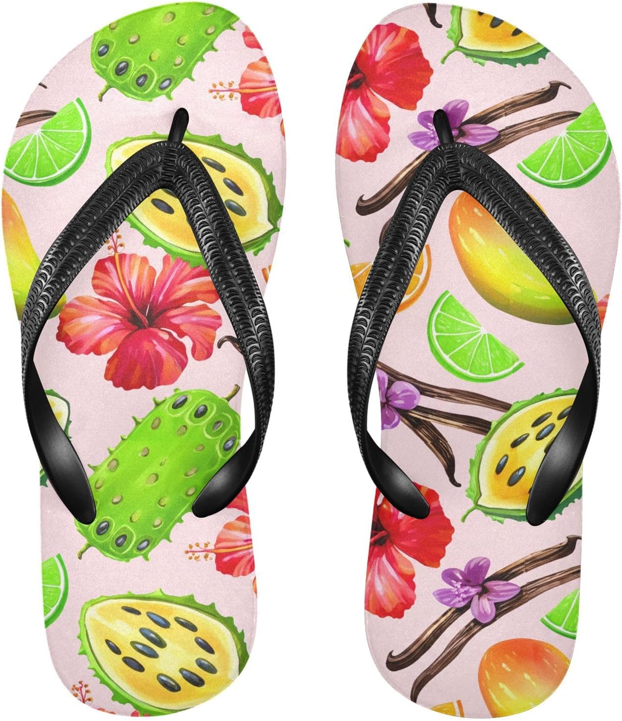 Пляжные шлепанцы с рисунком тропических фруктов и гибискуса, розовые, резиновые, нескользящие, летние, для мужчин и женщин Sinestour
Пляжные шлепанцы с рисунком тропических фруктов и гибискуса, розовые, резиновые, нескользящие, летние, для мужчин и женщин Sinestour