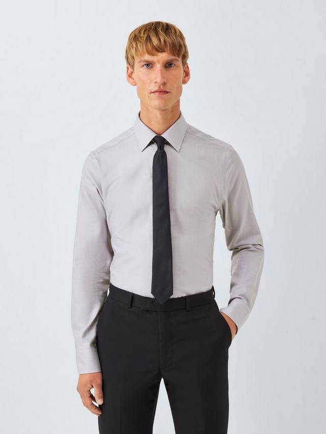 Сорочка из хлопка в рубчик Slim Fit John Lewis, Grey
Сорочка из хлопка в рубчик Slim Fit John Lewis, Grey