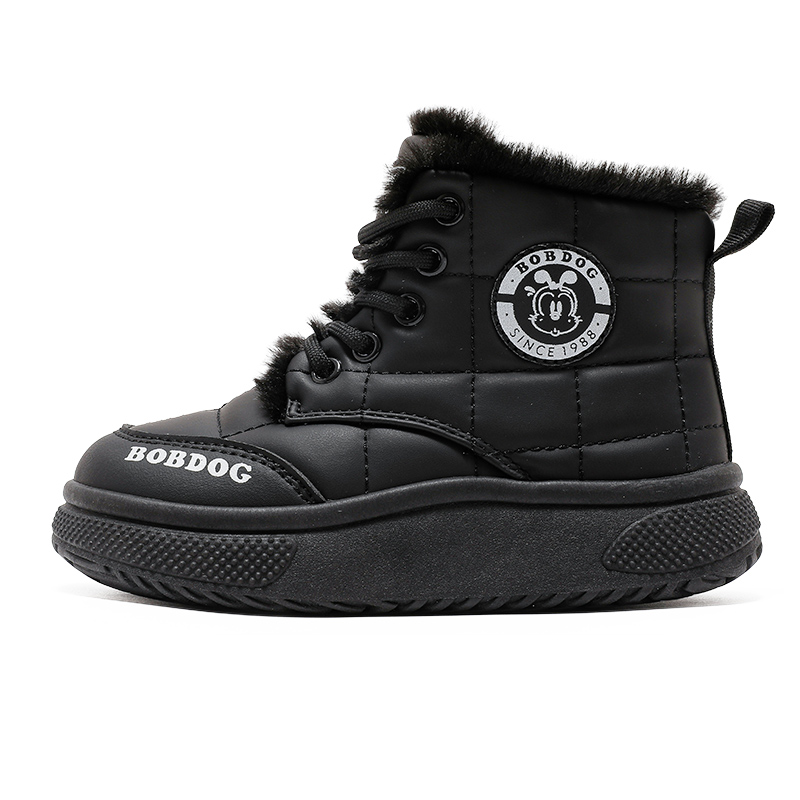 Нескользящие термосапоги детские из хлопка BOBDOG, черный
Нескользящие термосапоги детские из хлопка BOBDOG, черный