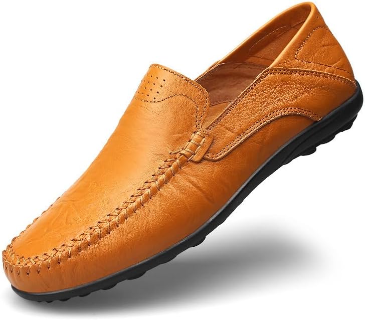 Мужские лоферы из натуральной кожи, мокасины без шнурков, мягкие дышащие летние повседневные туфли с отделкой под пенни Generic, желтый
Мужские лоферы из натуральной кожи, мокасины без шнурков, мягкие дышащие летние повседневные туфли с отделкой под пенни Generic, желтый