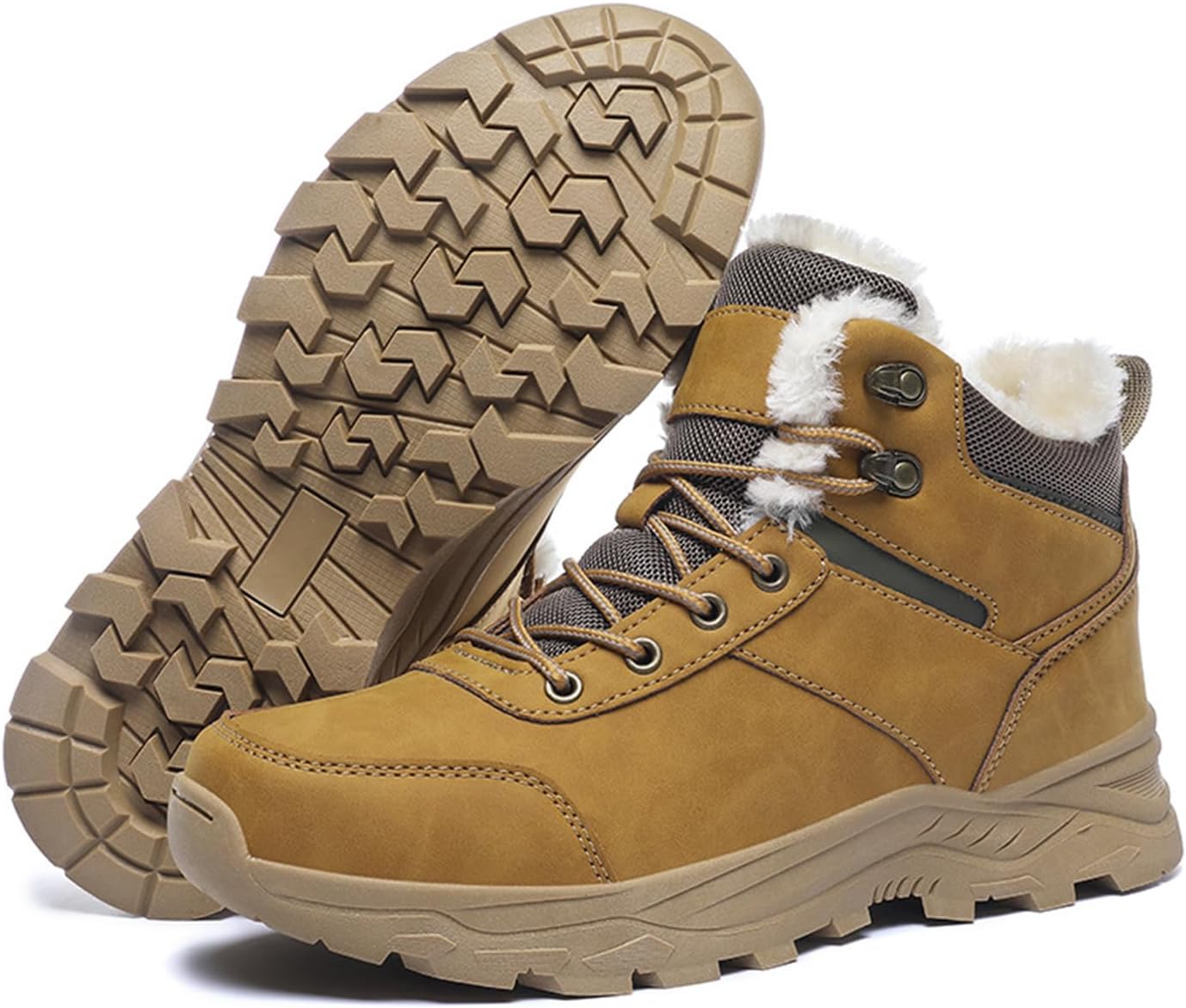 Мужские легкие теплые походные ботинки EGGDK с платформой, противоскользящие, водонепроницаемые, с меховой подкладкой, на шнуровке, высокие зимние ботинки для снега, для пеших прогулок на открытом воздухе, желтый
Мужские легкие теплые походные ботинки EGGDK с платформой, противоскользящие, водонепроницаемые, с меховой подкладкой, на шнуровке, высокие зимние ботинки для снега, для пеших прогулок на открытом воздухе, желтый