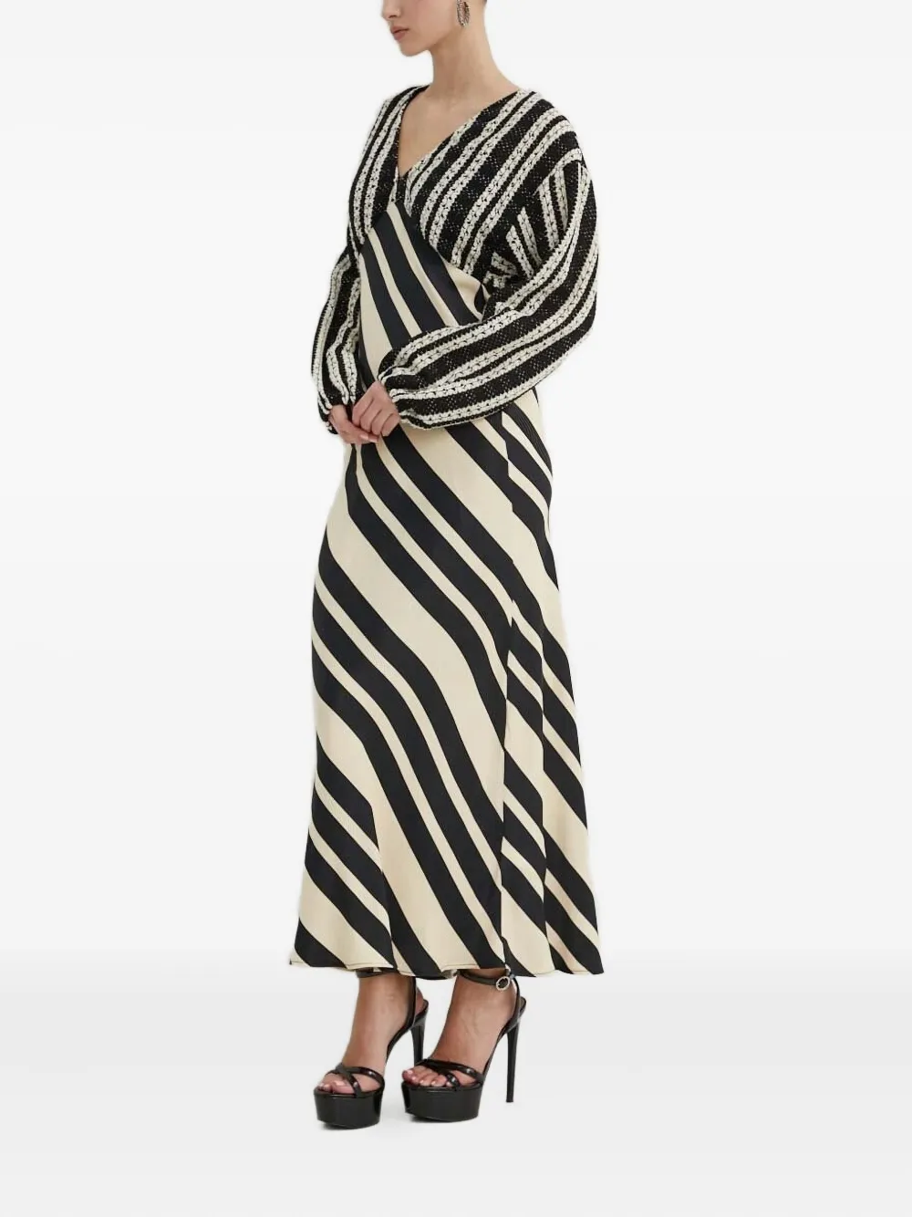 Платье макси в полоску NEVER FULLY DRESSED, черный
Платье макси в полоску NEVER FULLY DRESSED, черный