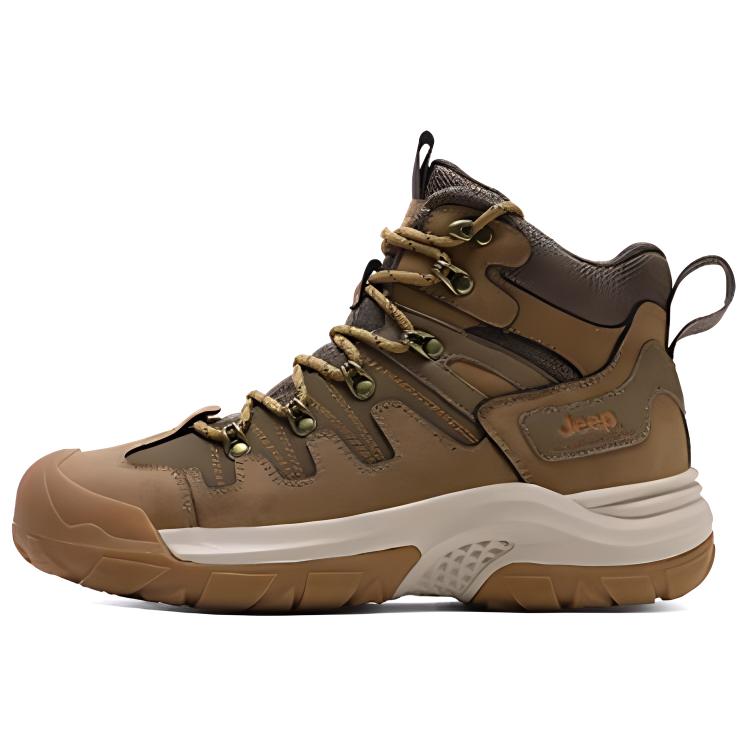 Jeep Нескользящие износостойкие высокие походные ботинки цвета хаки для мужчин
Jeep Нескользящие износостойкие высокие походные ботинки цвета хаки для мужчин