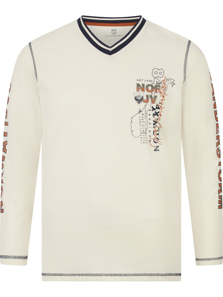 Лонгслив Jan Vanderstorm Shirt Ragnhild, белый 
Лонгслив Jan Vanderstorm Shirt Ragnhild, белый