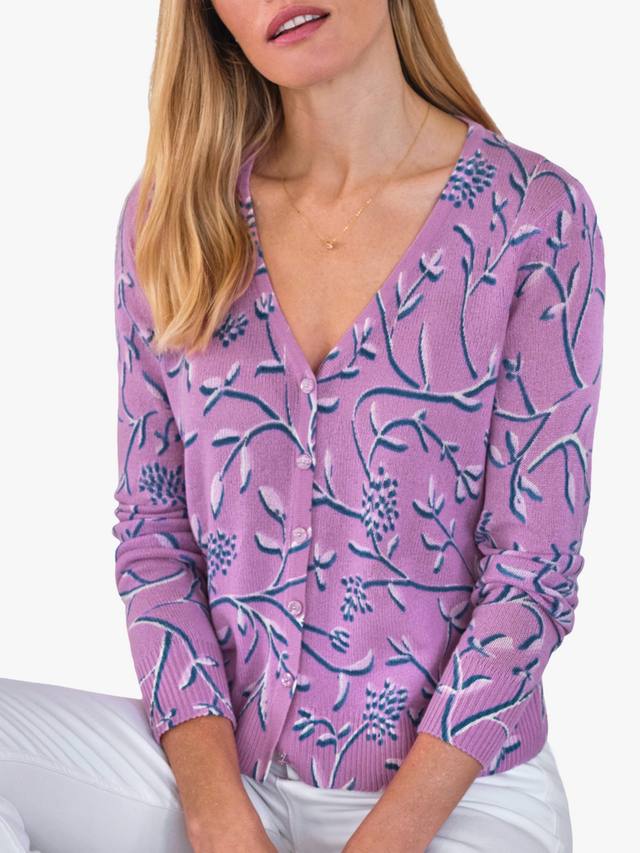 Кашемировый кардиган с V-образным вырезом и узором в виде виноградных листьев Pure Collection
Кашемировый кардиган с V-образным вырезом и узором в виде виноградных листьев Pure Collection