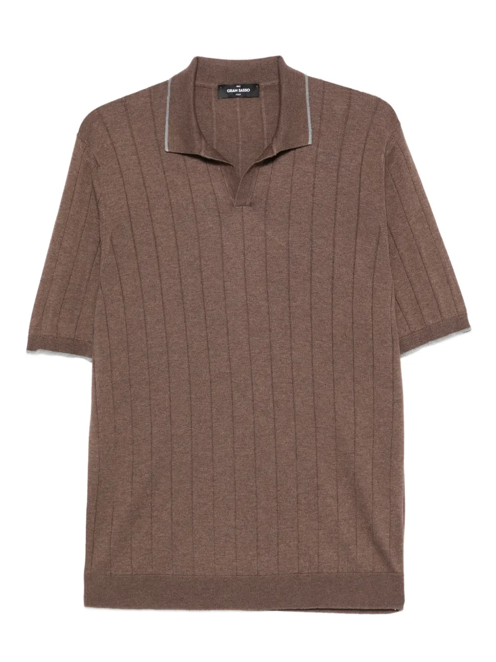 Футболка в рубчик с воротником поло Gran Sasso, коричневый
Футболка в рубчик с воротником поло Gran Sasso, коричневый