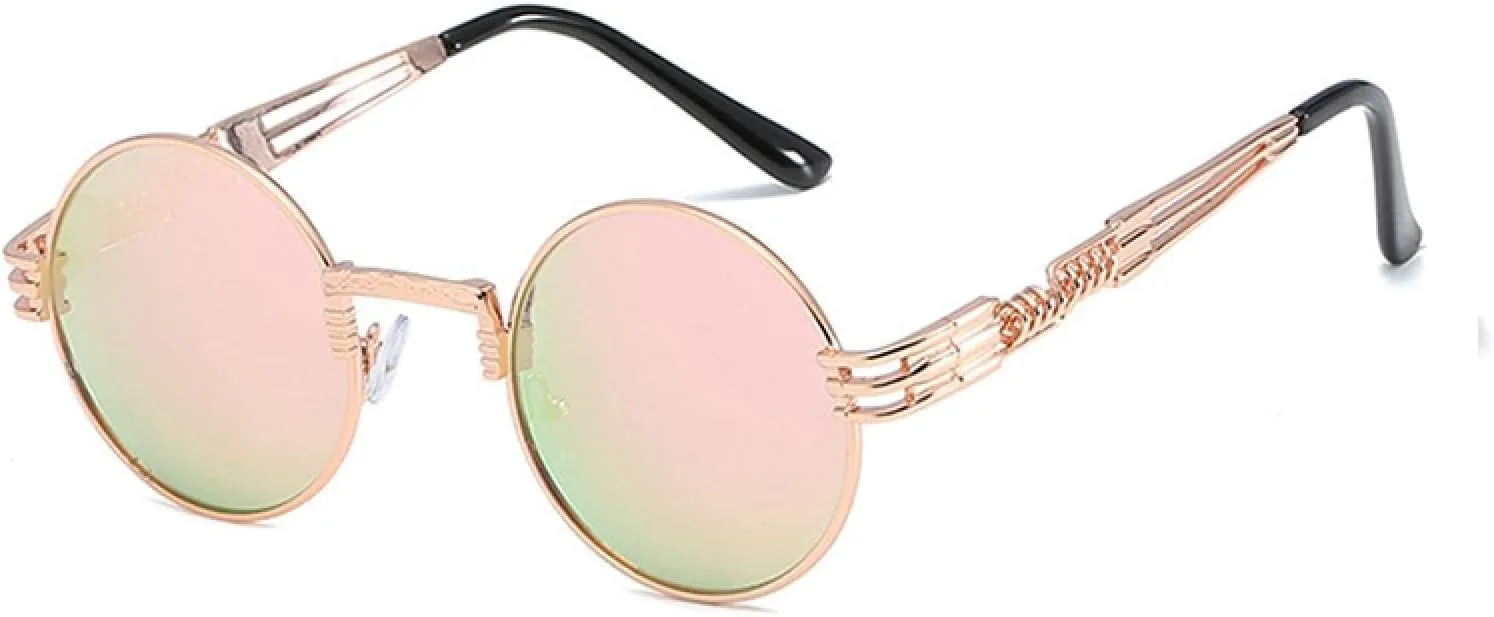 Солнцезащитные очки для мужчин и женщин в стиле стимпанк, круглая металлическая оправа, двойные пружинные дужки, разноцветные, защита от УФ-излучения UV400 DSVIGF, 06
Солнцезащитные очки для мужчин и женщин в стиле стимпанк, круглая металлическая оправа, двойные пружинные дужки, разноцветные, защита от УФ-излучения UV400 DSVIGF, 06