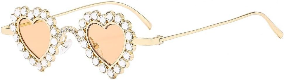 Ретро-солнцезащитные очки в форме сердца, модные металлические очки с металлическим блеском, милые солнцезащитные очки, маленькие, яркие, для женщин, защита от ультрафиолета UV400 WNCKSQ, Gold Champagne
Ретро-солнцезащитные очки в форме сердца, модные металлические очки с металлическим блеском, милые солнцезащитные очки, маленькие, яркие, для женщин, защита от ультрафиолета UV400 WNCKSQ, Gold Champagne