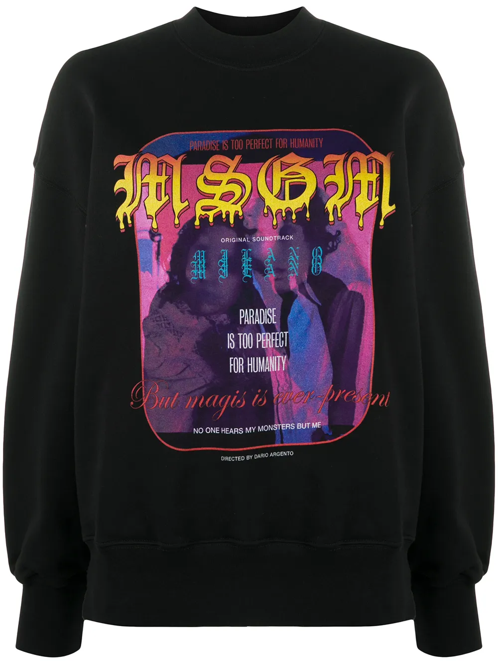 Толстовка с графичным принтом MSGM, черный
Толстовка с графичным принтом MSGM, черный