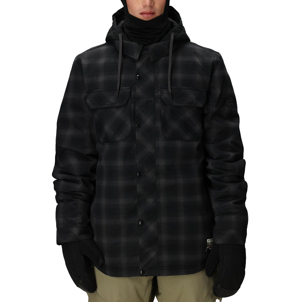 Утепленная сноубордическая куртка Woodland 686 (мужская), Black Plaid
Утепленная сноубордическая куртка Woodland 686 (мужская), Black Plaid