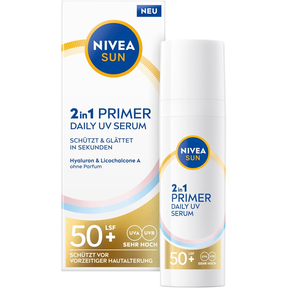 Праймер nivea sun 2in1 daily uv serum lsf50+ Nivea, объем 30 мл
Праймер nivea sun 2in1 daily uv serum lsf50+ Nivea, объем 30 мл