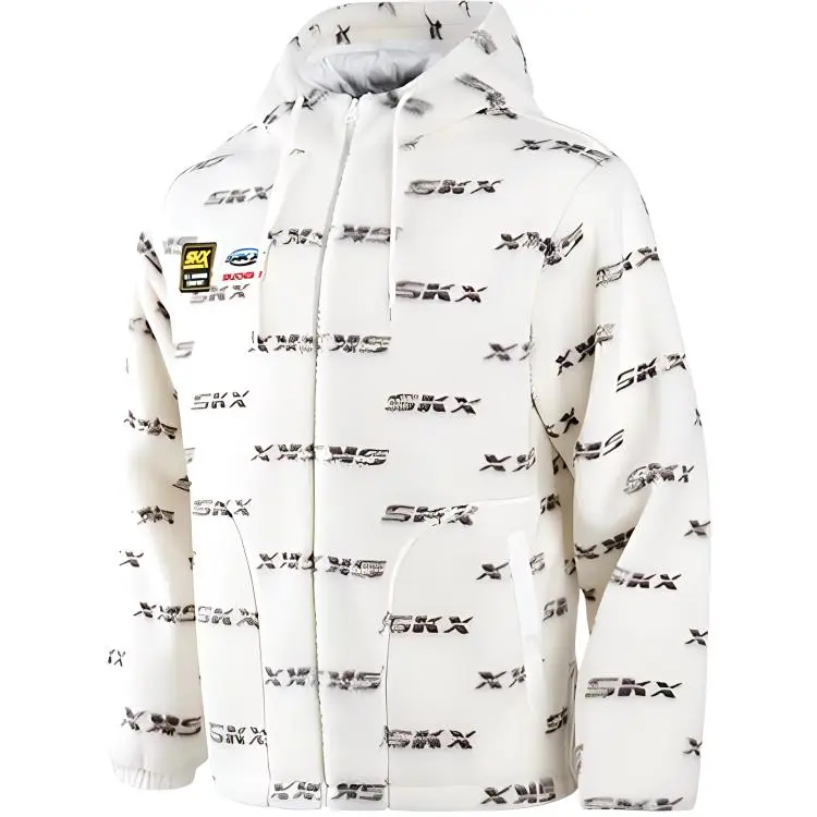 Мужская куртка Skx Classic Alliance Series с черной надписью на белом фоне с полной печатью-02RG Skechers 
Мужская куртка Skx Classic Alliance Series с черной надписью на белом фоне с полной печатью-02RG Skechers