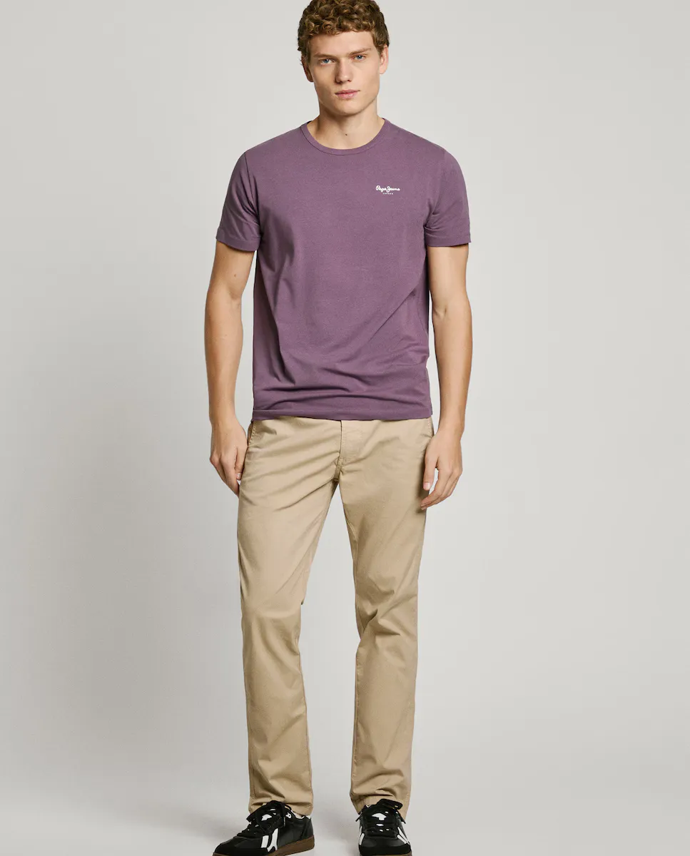 Мужские чиносы облегающего кроя, окрашенные в готовом виде Pepe Jeans, бежевый
Мужские чиносы облегающего кроя, окрашенные в готовом виде Pepe Jeans, бежевый