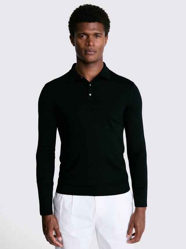 Поло с длинными рукавами Regular Fit из смесовой мериносовой шерсти Moss, Black
Поло с длинными рукавами Regular Fit из смесовой мериносовой шерсти Moss, Black