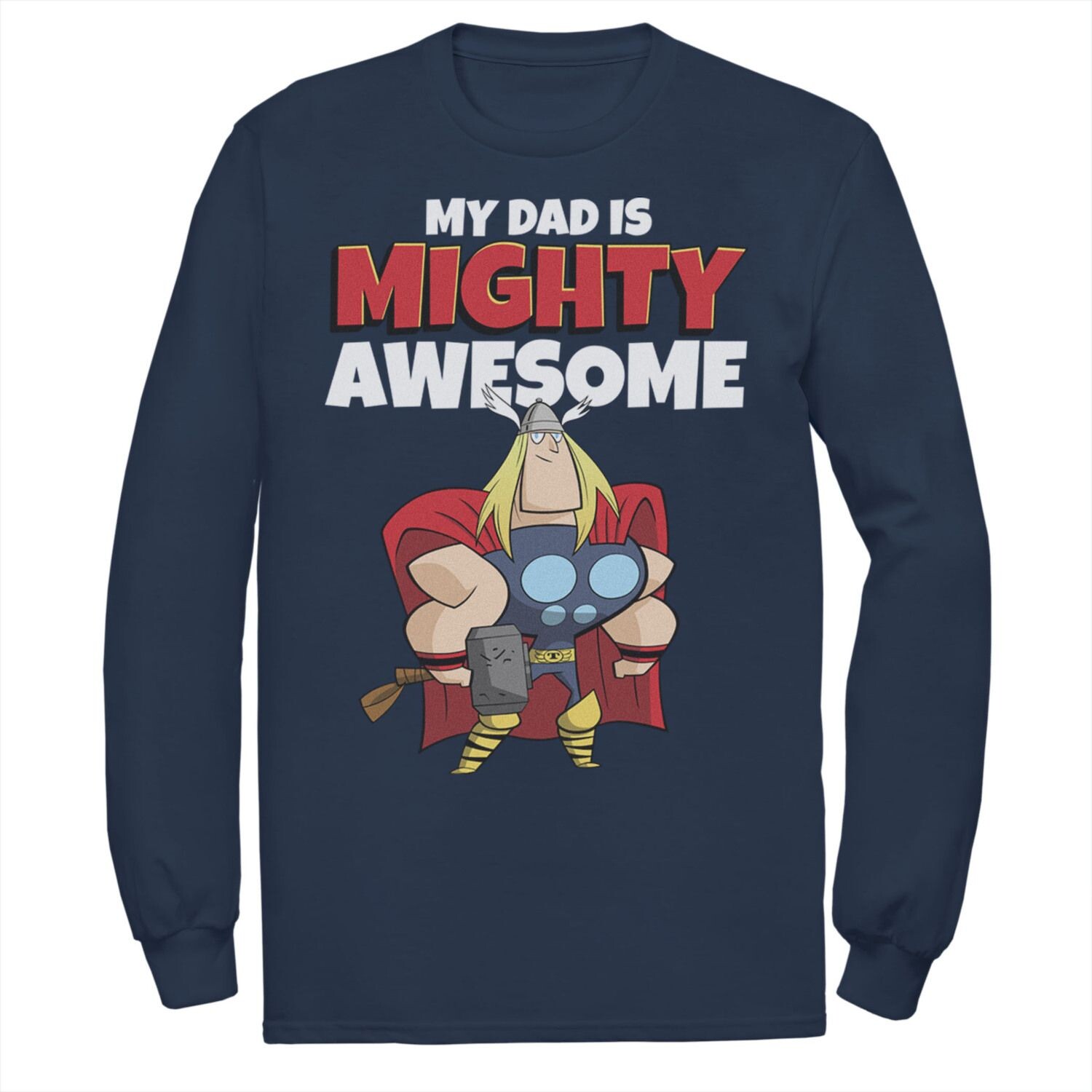 Мужская футболка Marvel Father's Day My Dad Is Mighty Awesome с портретом Тора
Мужская футболка Marvel Father's Day My Dad Is Mighty Awesome с портретом Тора