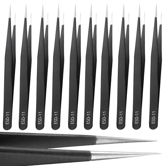 Пинцет антимагнитный прямой Esd-11 Металл, набор 10 шт. Retoo 
Пинцет антимагнитный прямой Esd-11 Металл, набор 10 шт. Retoo