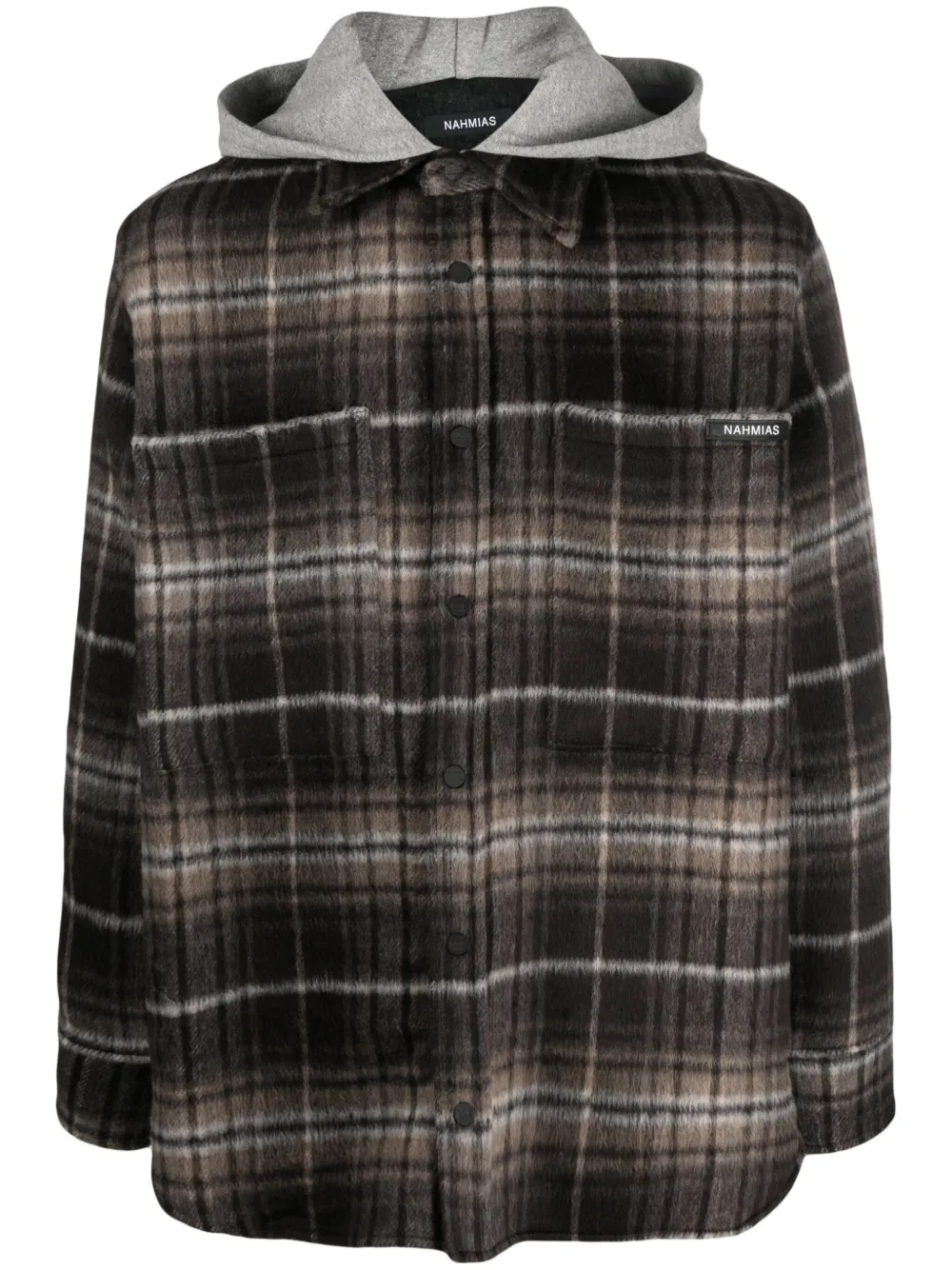 Клетчатая куртка-рубашка с капюшоном Nahmias, коричневый
Клетчатая куртка-рубашка с капюшоном Nahmias, коричневый