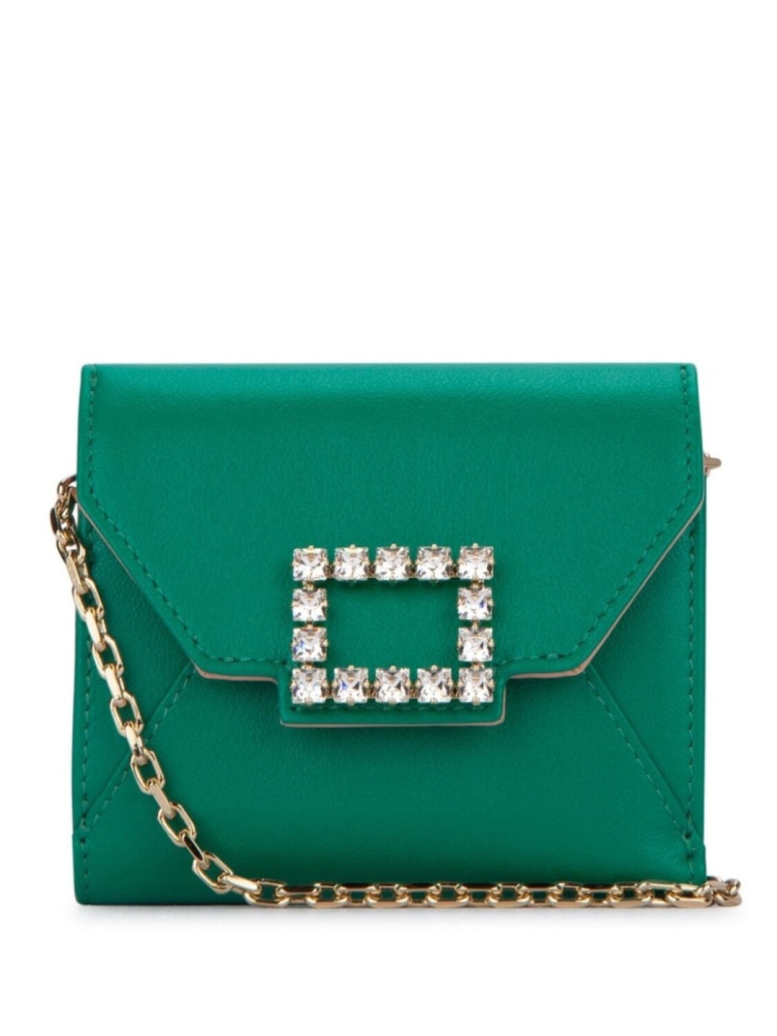 Компактный кошелек Roger Vivier, украшенный стразами, зеленый
Компактный кошелек Roger Vivier, украшенный стразами, зеленый