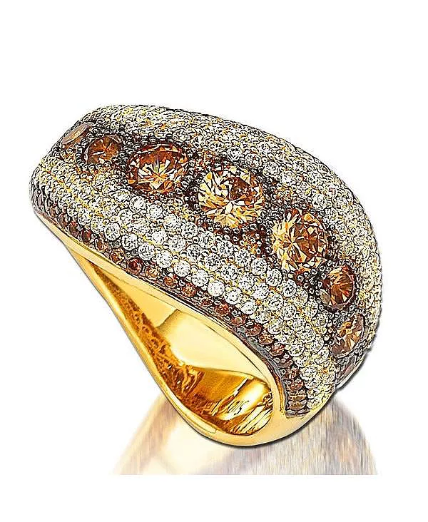 Кольцо Suzy Levian из стерлингового серебра с 9 камнями и паве из кубического циркония Suzy Levian New York, brown
Кольцо Suzy Levian из стерлингового серебра с 9 камнями и паве из кубического циркония Suzy Levian New York, brown