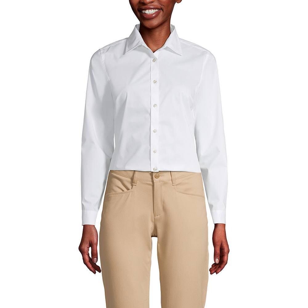 Женская школьная форма Lands End No Gape, эластичная рубашка с воротником и длинными рукавами Lands' End, цвет Pearl White
Женская школьная форма Lands End No Gape, эластичная рубашка с воротником и длинными рукавами Lands' End, цвет Pearl White