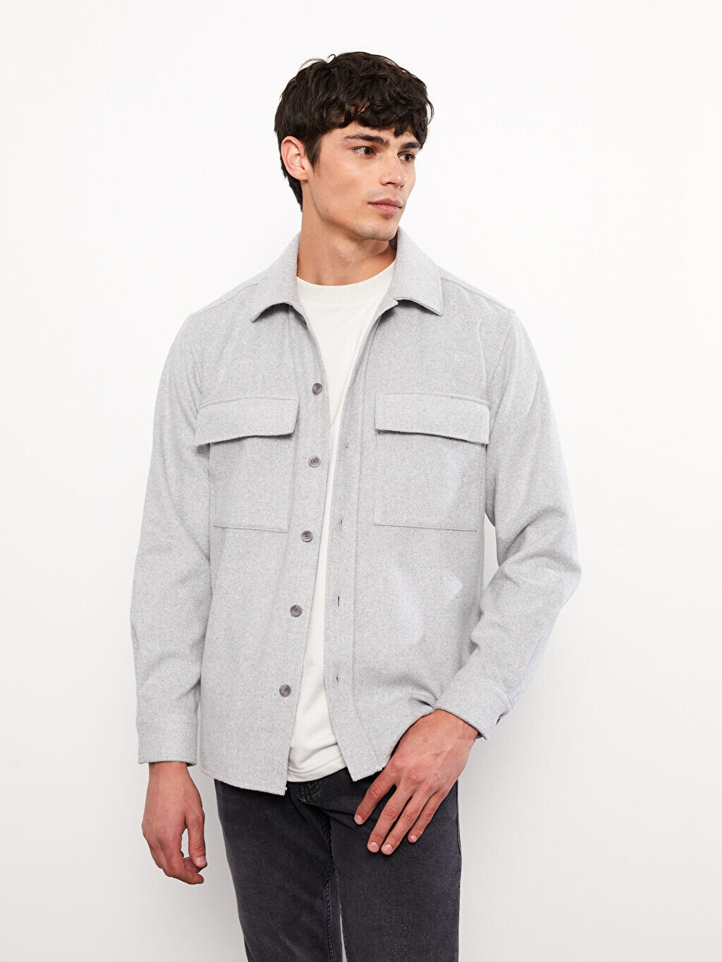 Удобная мужская куртка-рубашка с длинным рукавом LCW Casual, Серый, Удобная мужская куртка-рубашка с длинным рукавом LCW Casual
Удобная мужская куртка-рубашка с длинным рукавом LCW Casual, Серый, Удобная мужская куртка-рубашка с длинным рукавом LCW Casual