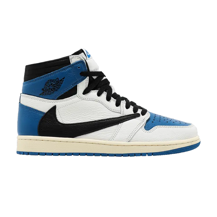 Кроссовки Air Jordan Fragment Design x Travis Scott x Air Jordan 1 Retro High Sample, синий
Кроссовки Air Jordan Fragment Design x Travis Scott x Air Jordan 1 Retro High Sample, синий