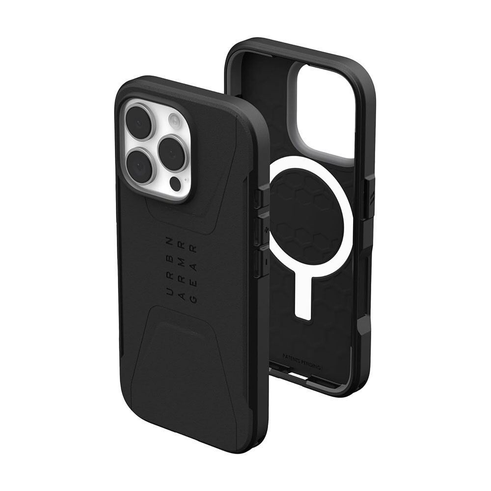 Чехол UAG Civilian для iPhone 16 Pro с MagSafe, Black, Черный, Чехол UAG Civilian для iPhone 16 Pro с MagSafe, Black
Чехол UAG Civilian для iPhone 16 Pro с MagSafe, Black, Черный, Чехол UAG Civilian для iPhone 16 Pro с MagSafe, Black