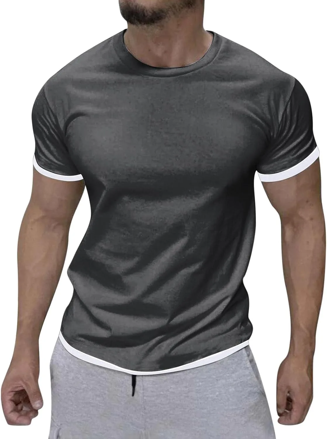 Футболка Casual для мужчин, короткий рукав, круглый вырез, летняя, Slim Fit LGHLMCL
Футболка Casual для мужчин, короткий рукав, круглый вырез, летняя, Slim Fit LGHLMCL