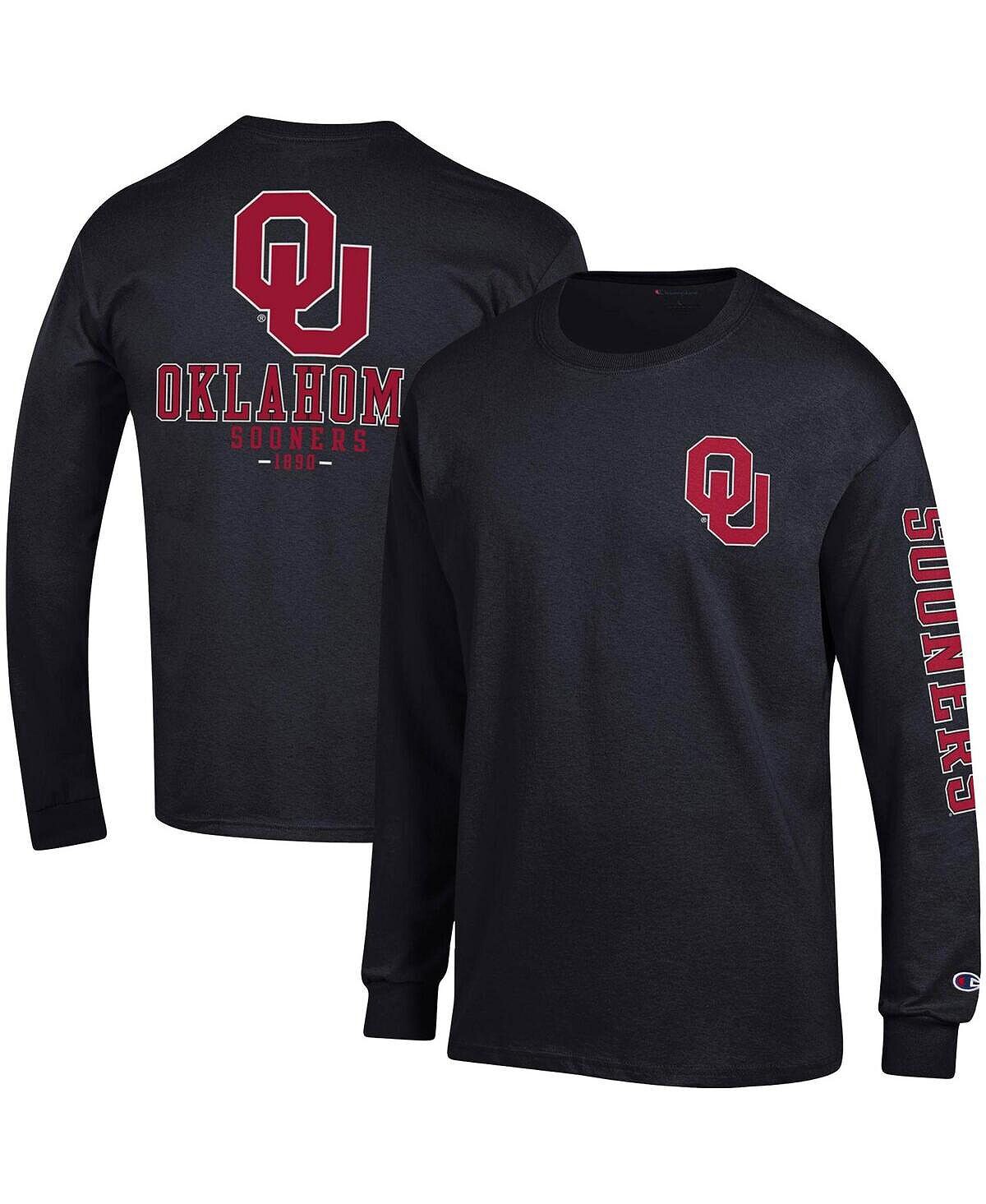 Мужская черная футболка с длинным рукавом oklahoma sooners team stack Champion, черный
Мужская черная футболка с длинным рукавом oklahoma sooners team stack Champion, черный