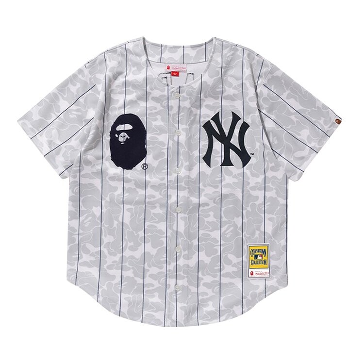 Футболка BAPE x Mitchell & Ness Yankees Jersey 'White', белый
Футболка BAPE x Mitchell & Ness Yankees Jersey 'White', белый