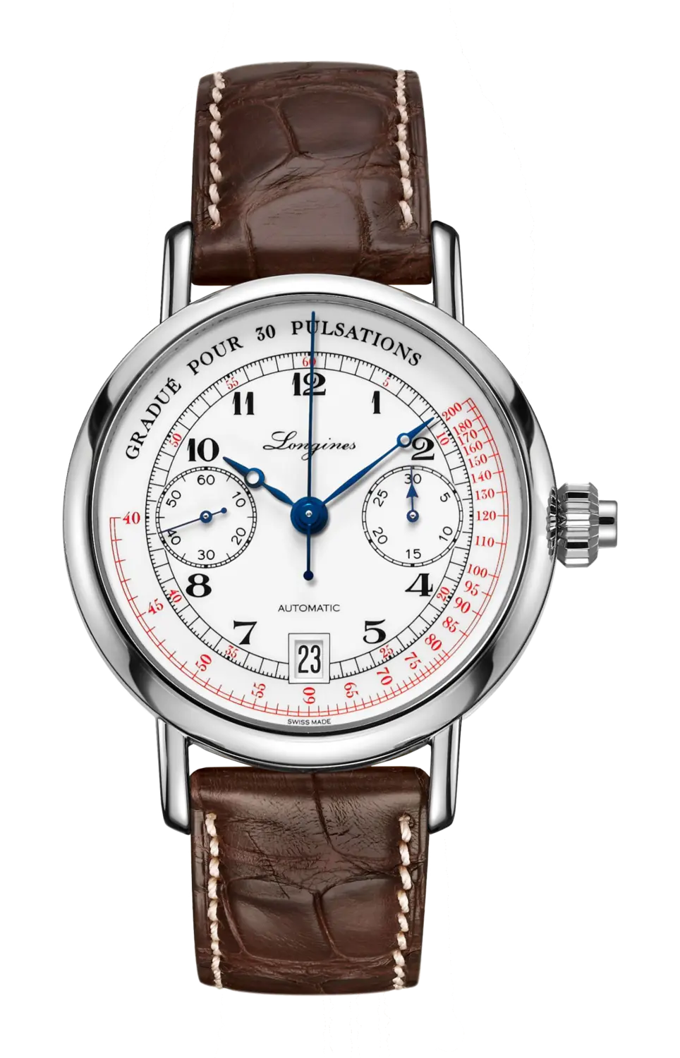 Часы the column wheel single push piece pulsometer chronograph Longines
Часы the column wheel single push piece pulsometer chronograph Longines
