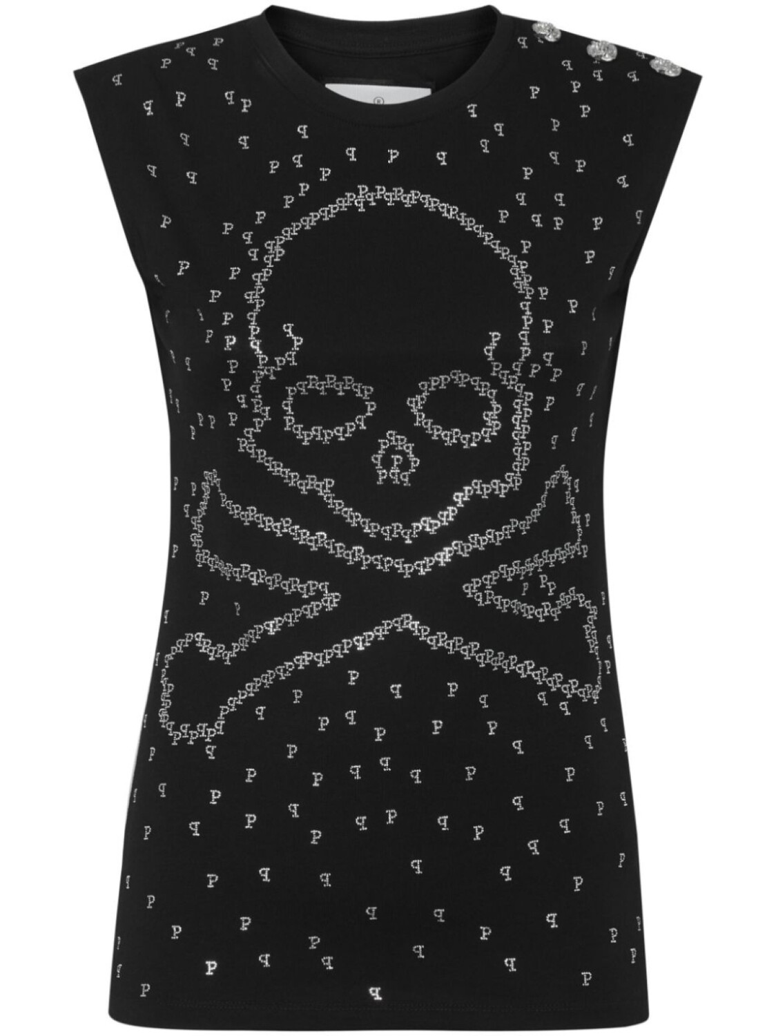 Philipp Plein топ Skull & Bones, черный
Philipp Plein топ Skull & Bones, черный