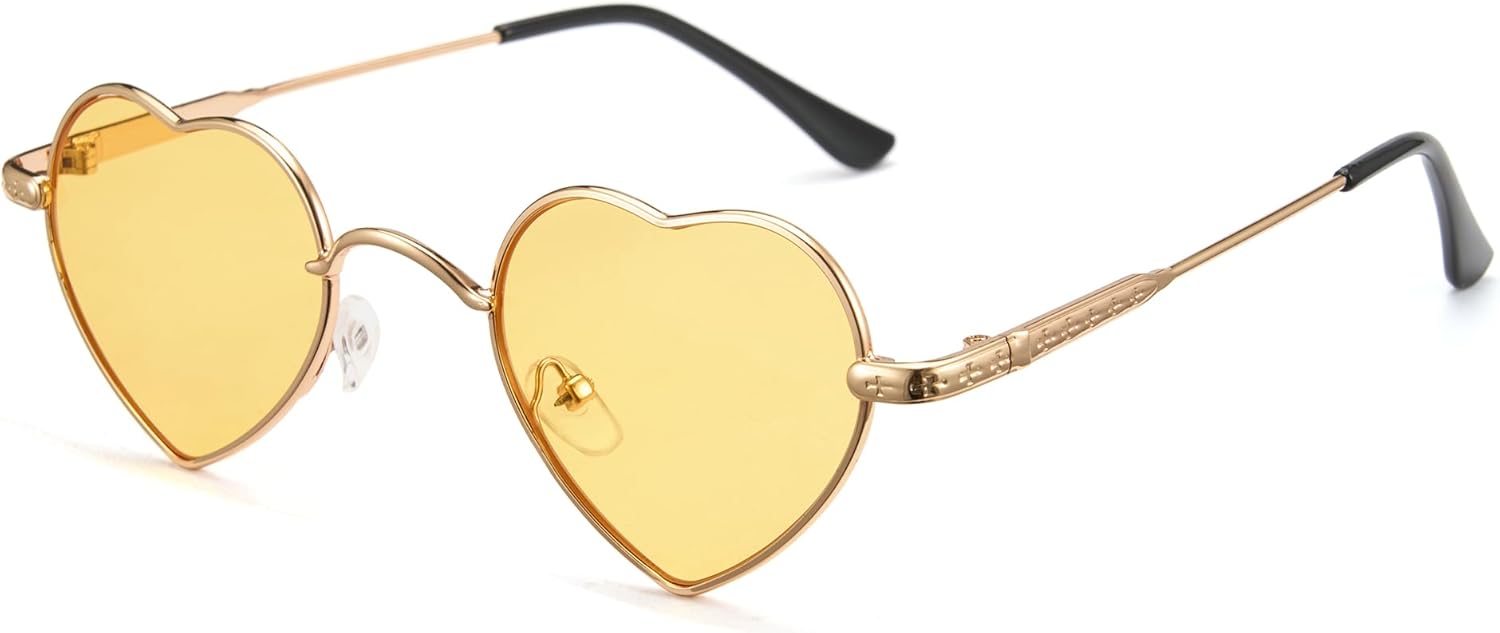 Солнцезащитные очки Cyxus Y2k Heart для женщин и мужчин, модные, милые, с металлической оправой и линзами с защитой UV400, модель 1552, 1552 - Gold Frame - Yellow Lens
Солнцезащитные очки Cyxus Y2k Heart для женщин и мужчин, модные, милые, с металлической оправой и линзами с защитой UV400, модель 1552, 1552 - Gold Frame - Yellow Lens