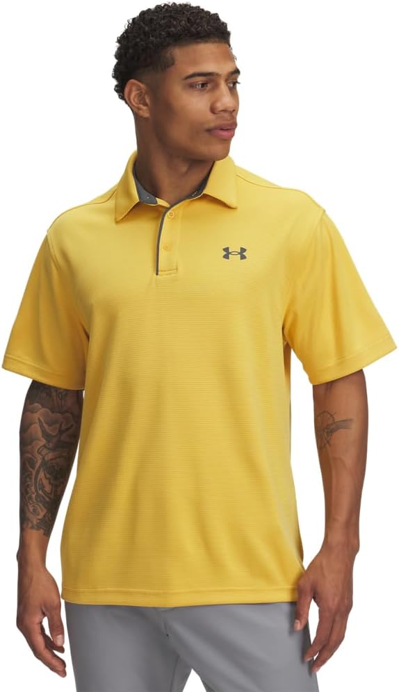 Under Armour мужская поло для гольфа Tech, Noble Gold/Pitch Gray
Under Armour мужская поло для гольфа Tech, Noble Gold/Pitch Gray