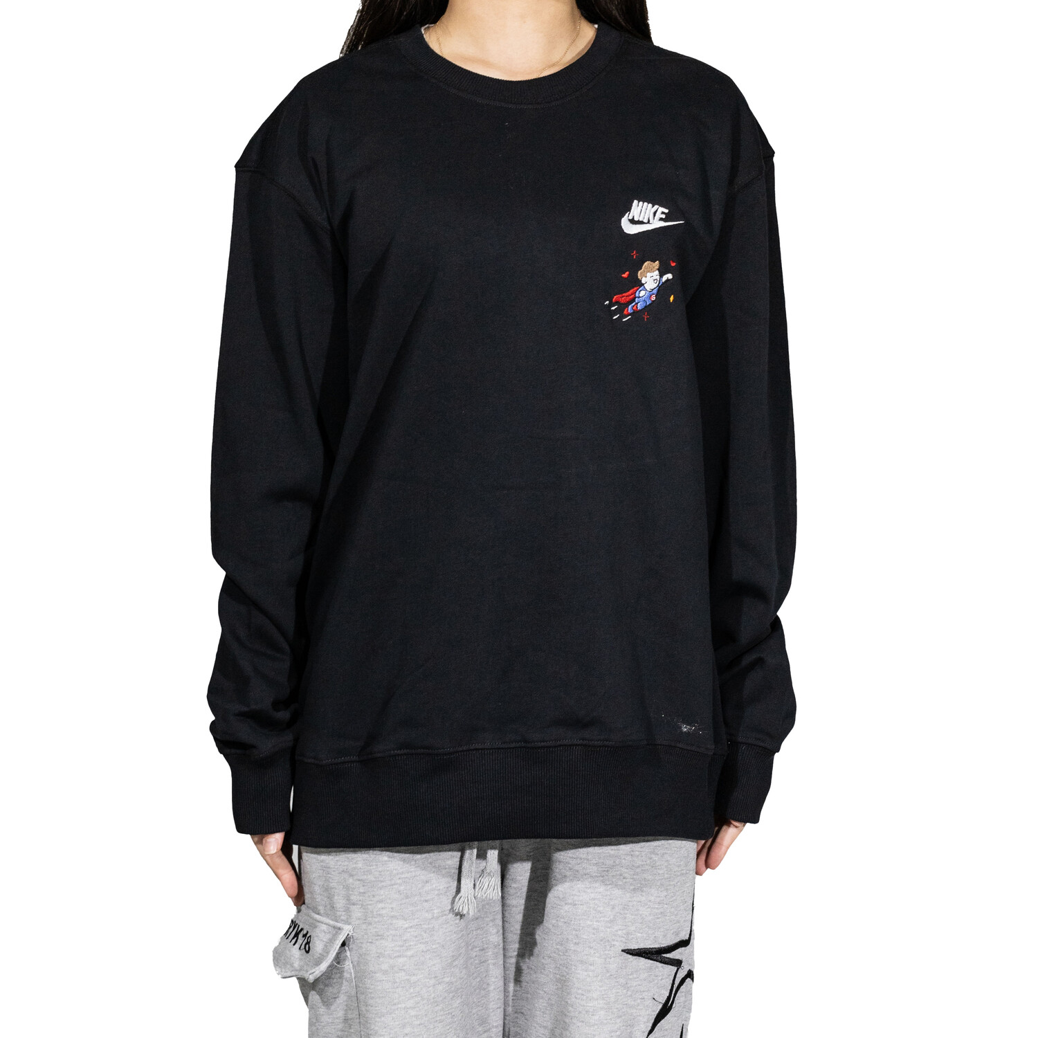 Толстовка унисекс черная Nike, черный
Толстовка унисекс черная Nike, черный